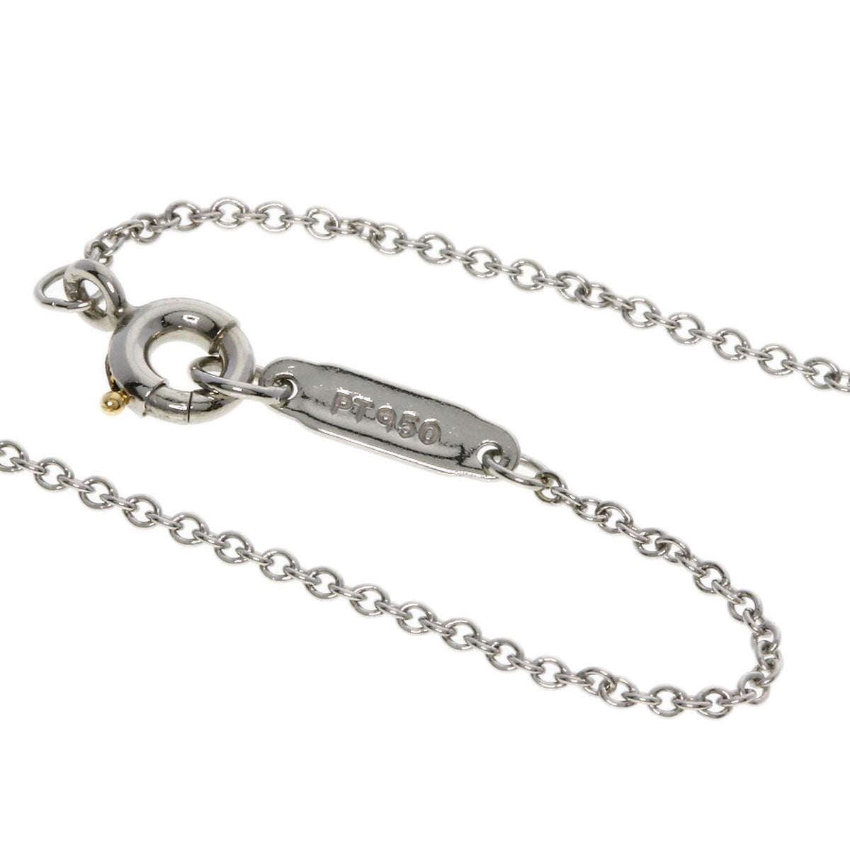 TIFFANY&Co. Swing Drop Diamond Necklace Platinum PT950 Ladies [Used]