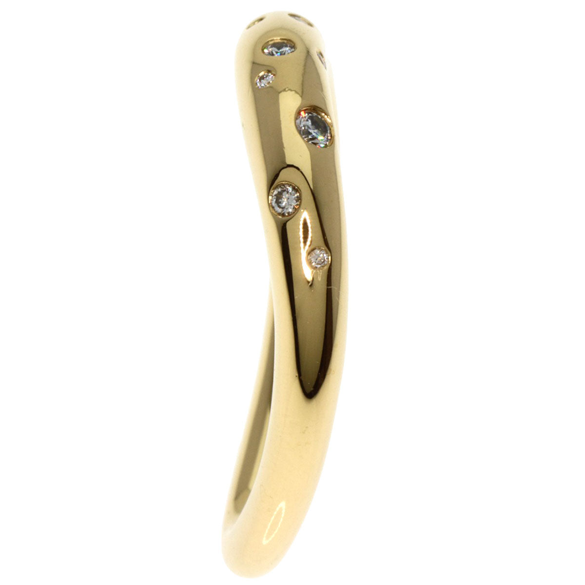 Georg Jensen   Offspring Diamond 52-53 Ring  K18 Yellow Gold Ladies [Used]