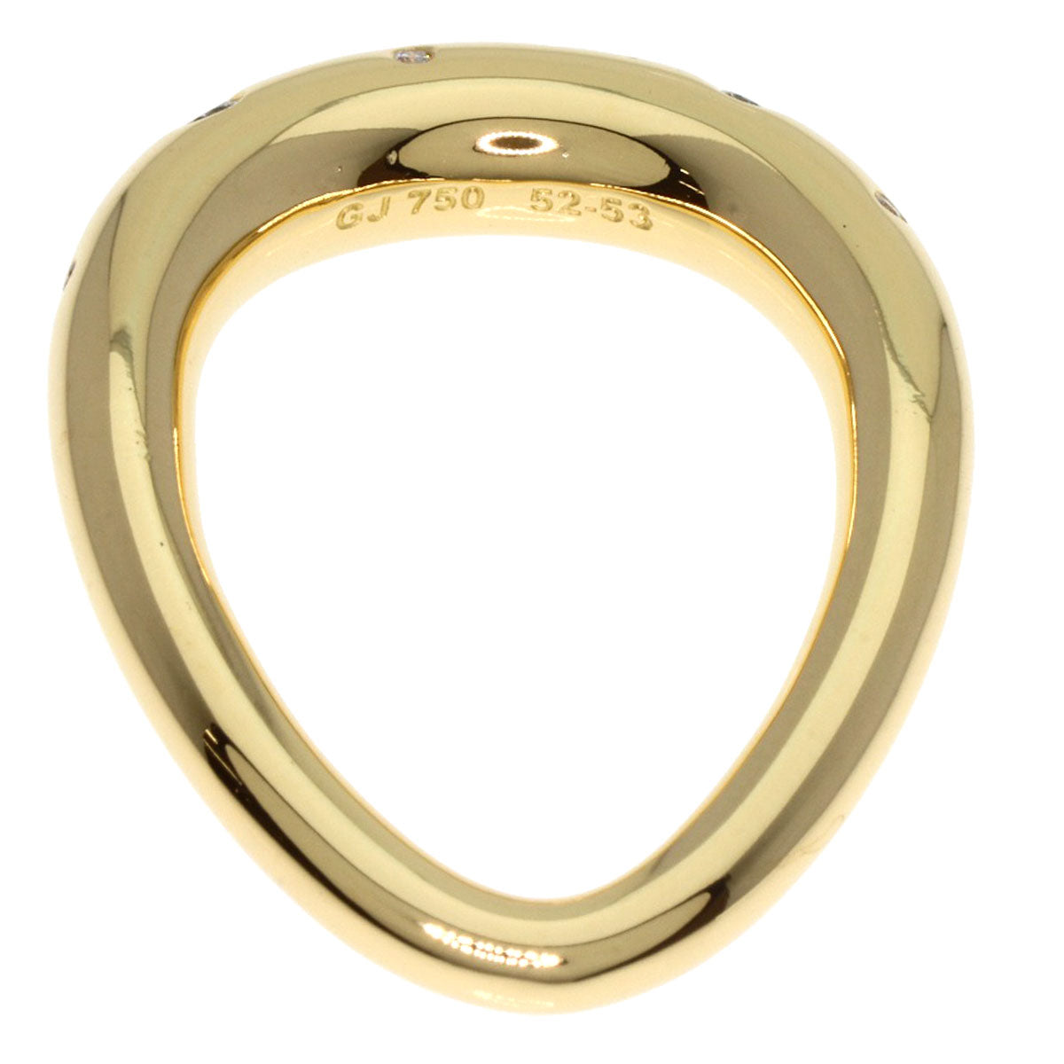 Georg Jensen   Offspring Diamond 52-53 Ring  K18 Yellow Gold Ladies [Used]