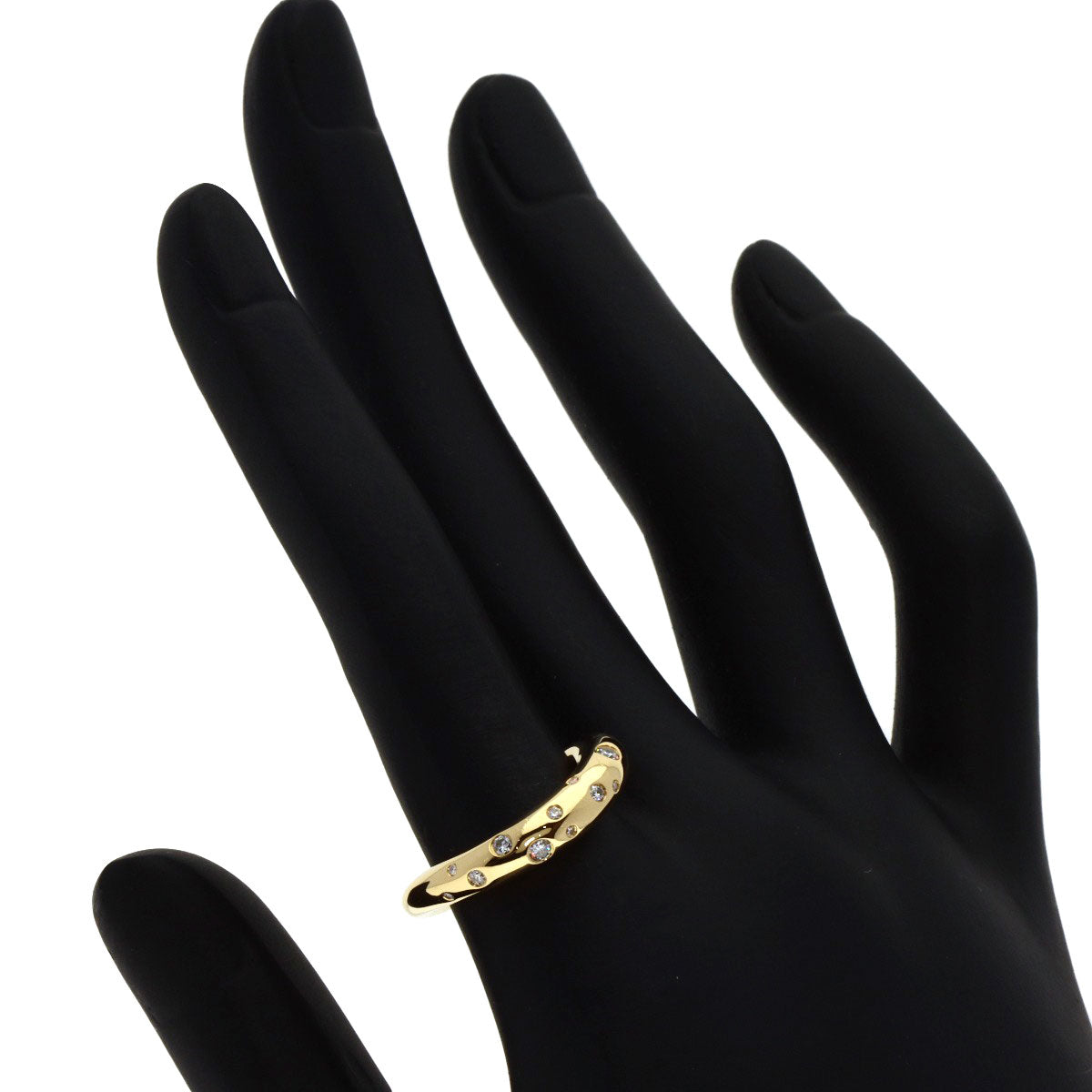 Georg Jensen   Offspring Diamond 52-53 Ring  K18 Yellow Gold Ladies [Used]