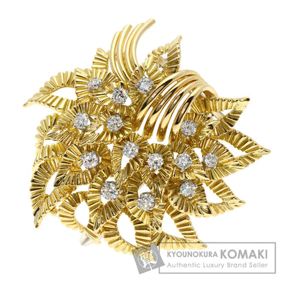 Boucheron Antique Diamond Brooch K18 Yellow Gold Ladies [Used]