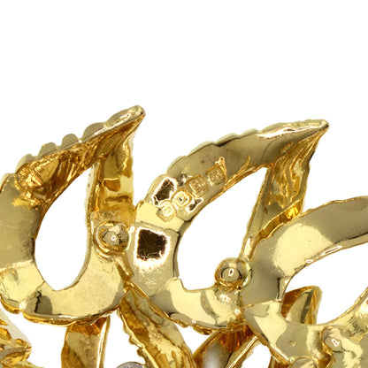 Boucheron Antique Diamond Brooch K18 Yellow Gold Ladies [Used]