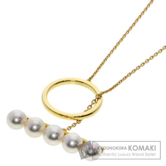 TASAKI   Necklace Balance Signature Pearl Pearl K18 Yellow Gold Ladies