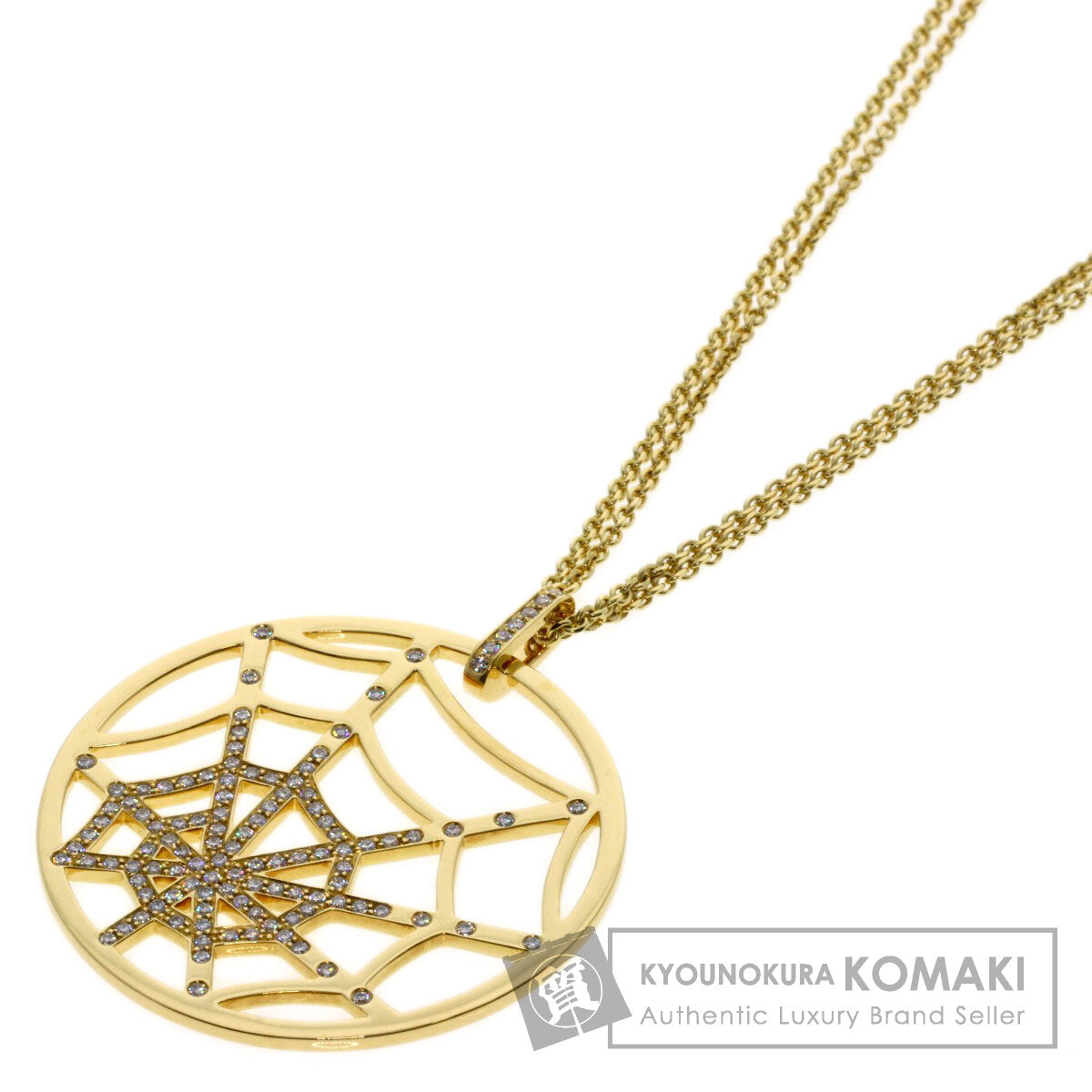 Chaumet Atlas Moi Spider Web Diamond Necklace K18 Yellow Gold Ladies [Used]