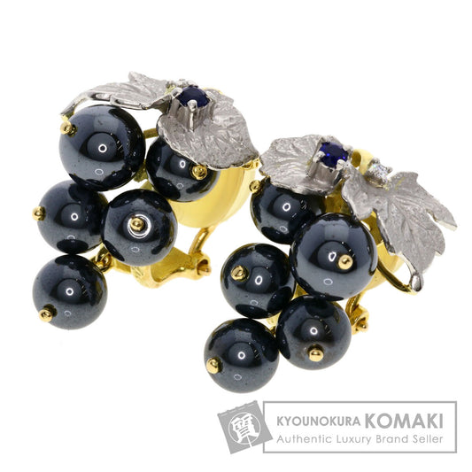 NOBUKO ISHIKAWA Hematite Earring K18 Yellow Gold PT900Ladies [Used]