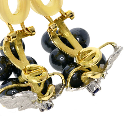 NOBUKO ISHIKAWA Hematite Earring K18 Yellow Gold PT900Ladies [Used]