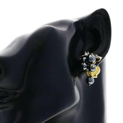 NOBUKO ISHIKAWA Hematite Earring K18 Yellow Gold PT900Ladies [Used]