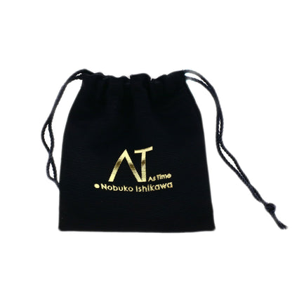 NOBUKO ISHIKAWA Hematite Earring K18 Yellow Gold PT900Ladies [Used]