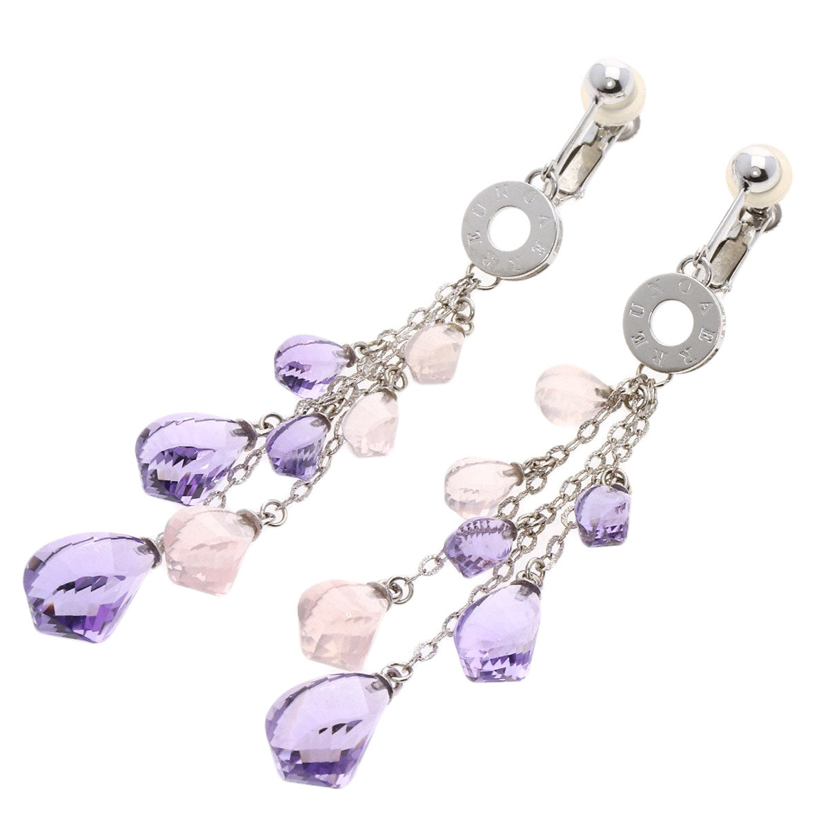 UNOAERRE   Earring Amethyst K18 White Gold Ladies