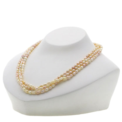 Freshwater Pearl Set of 2 Necklace Silver 61.5g　Ladies