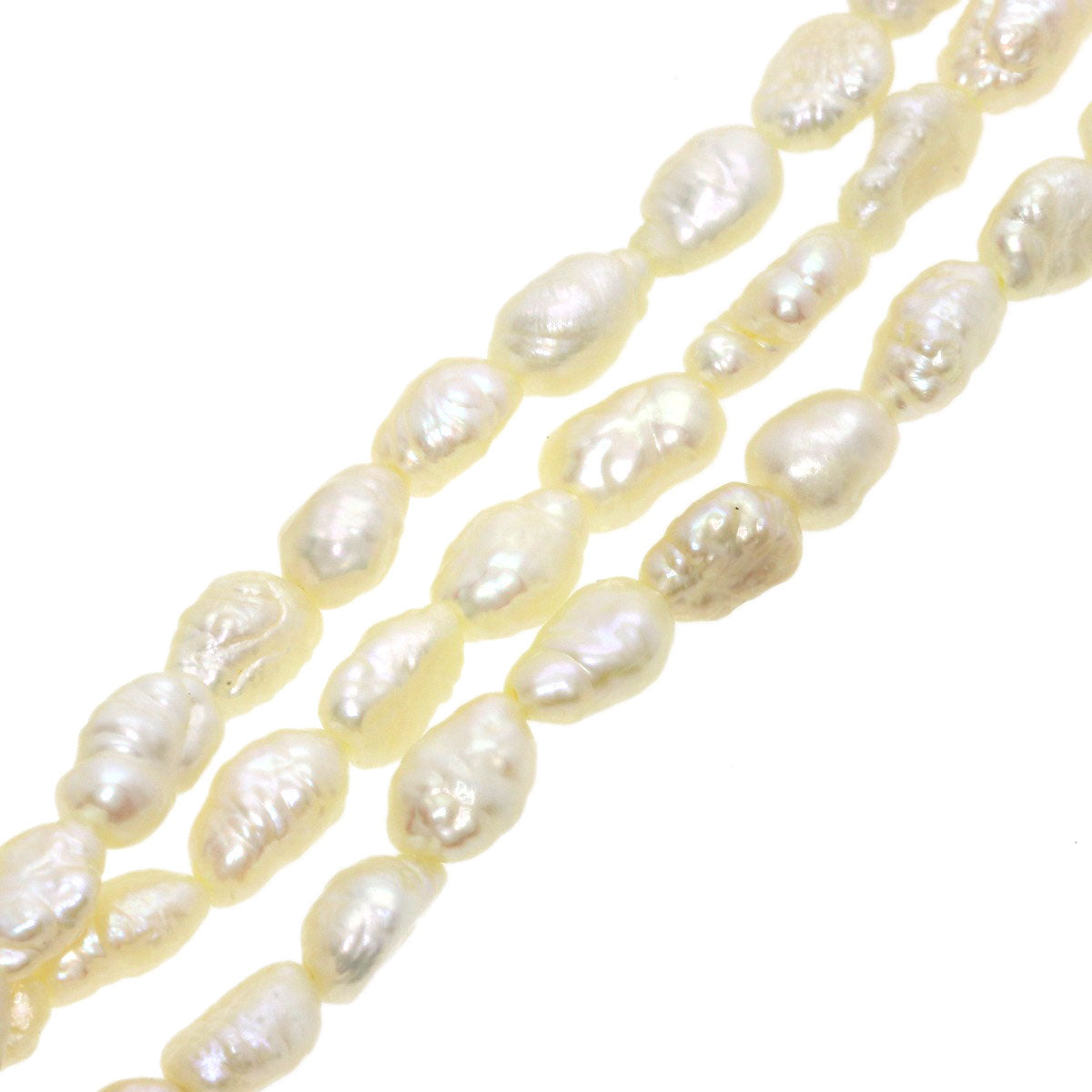 Freshwater Pearl Set of 2 Necklace Silver 61.5g　Ladies