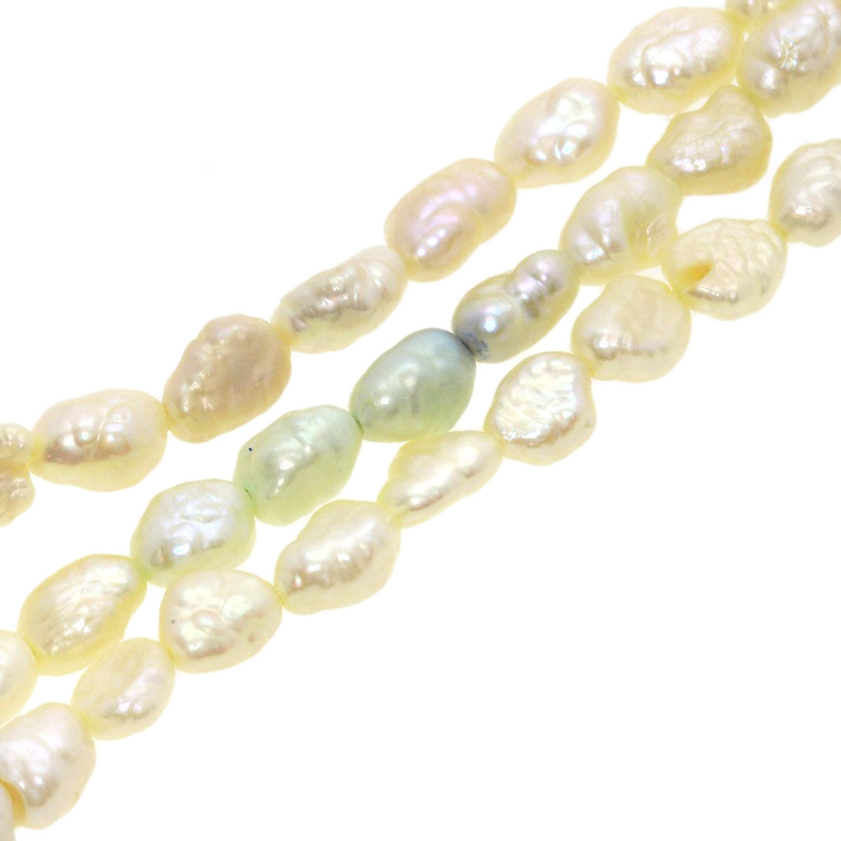 Freshwater Pearl Set of 2 Necklace Silver 61.5g　Ladies