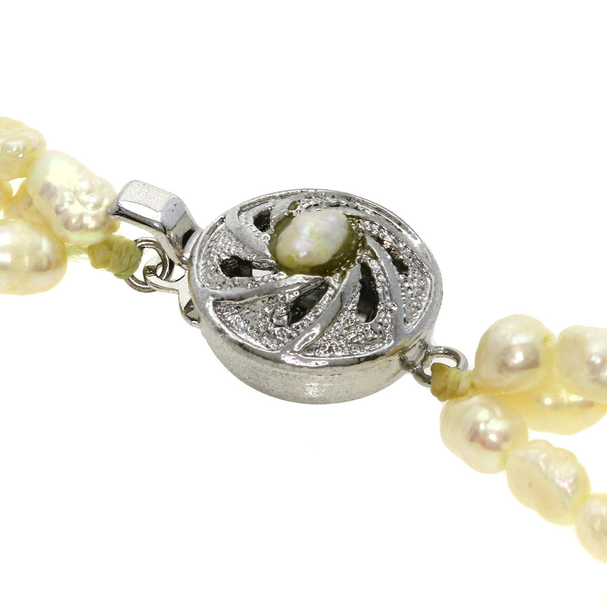 Freshwater Pearl Set of 2 Necklace Silver 61.5g　Ladies