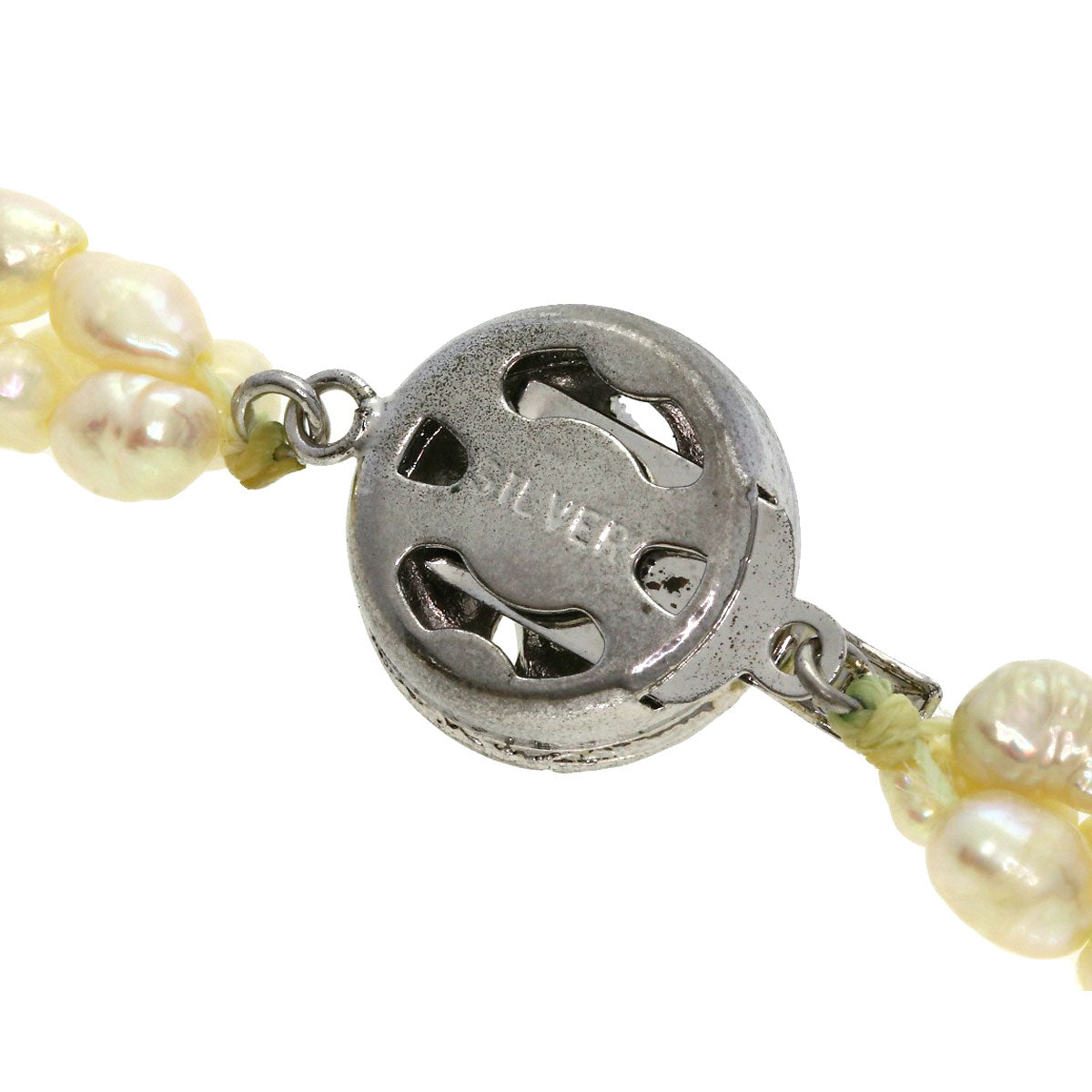 Freshwater Pearl Set of 2 Necklace Silver 61.5g　Ladies