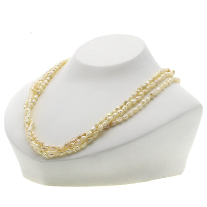 Freshwater Pearl Set of 2 Necklace Silver 61.5g　Ladies