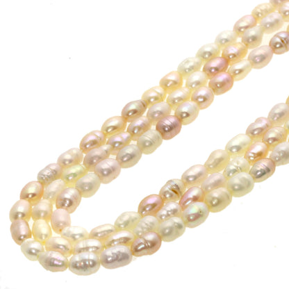 Freshwater Pearl Set of 2 Necklace Silver 61.5g　Ladies