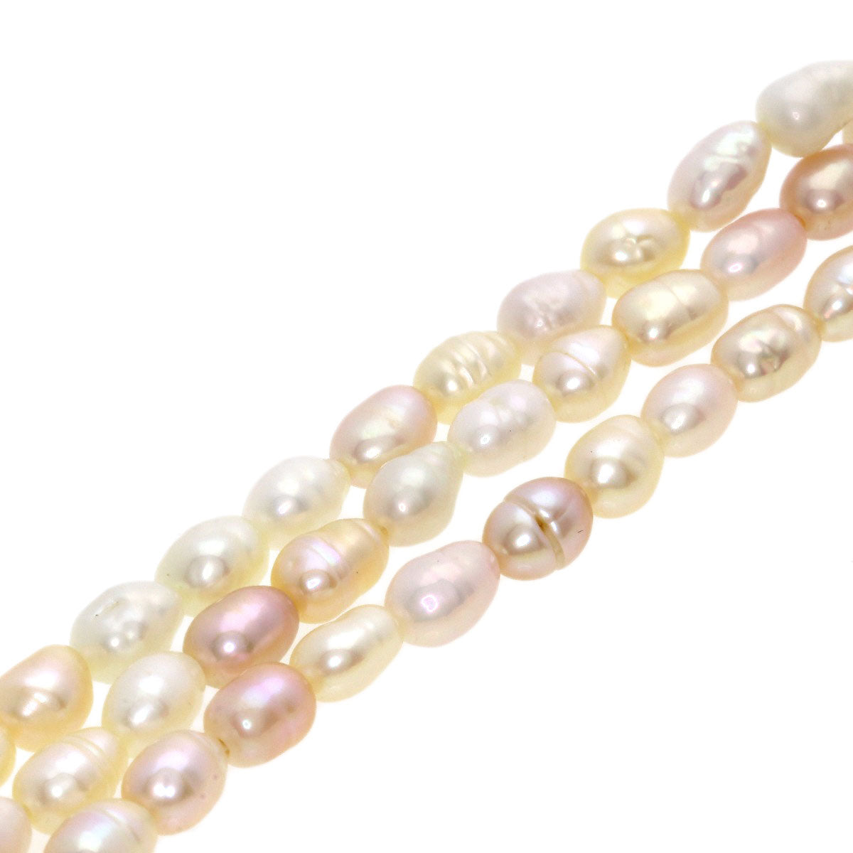 Freshwater Pearl Set of 2 Necklace Silver 61.5g　Ladies