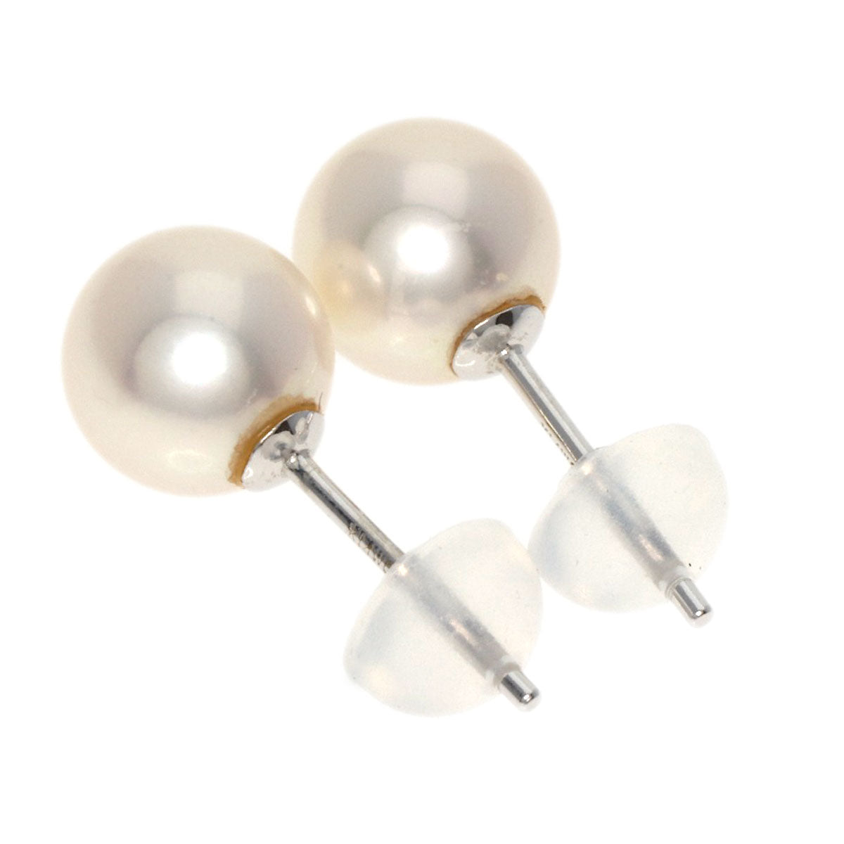 Pearl Pearl earring K14 White Gold  1.3g　Ladies