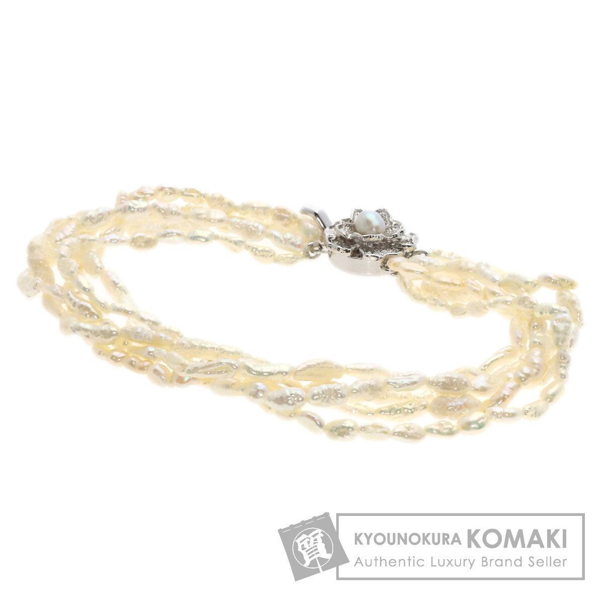 Keshi pearl Pearl Bracelet Silver 11.7g　Ladies