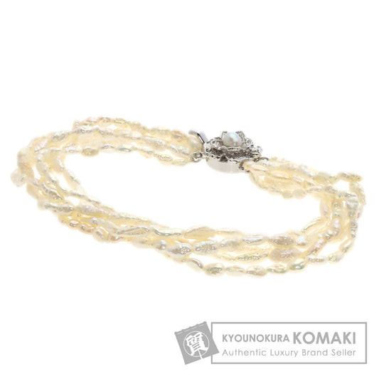 Keshi pearl Pearl Bracelet Silver 11.7g　Ladies