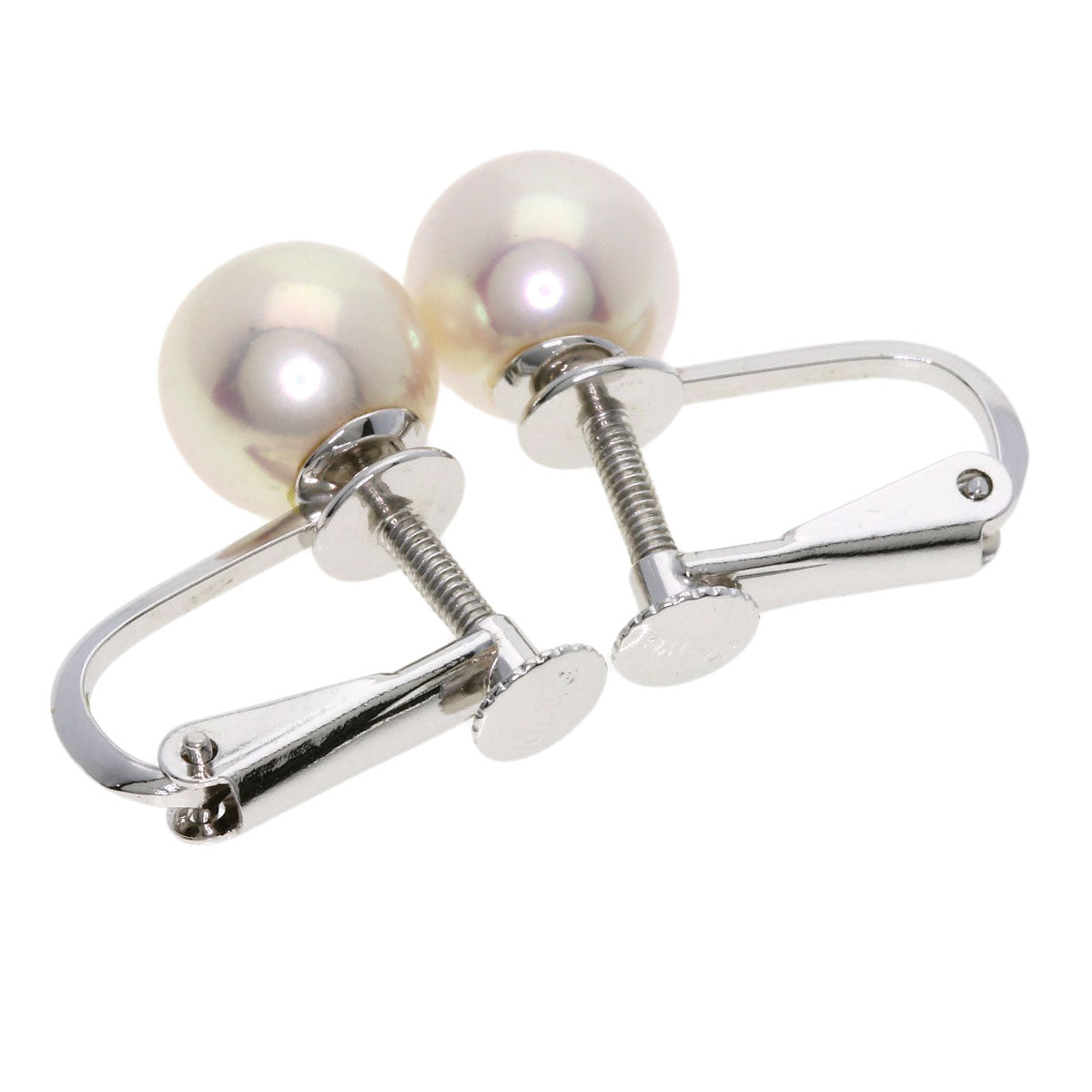 Akoya pearl Pearl Earring K14 White Gold  3g　Ladies