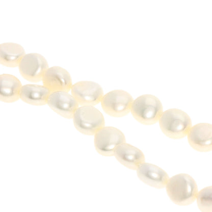 Freshwater Pearl Pearl Diamond Necklace Silver 53.7g　Ladies