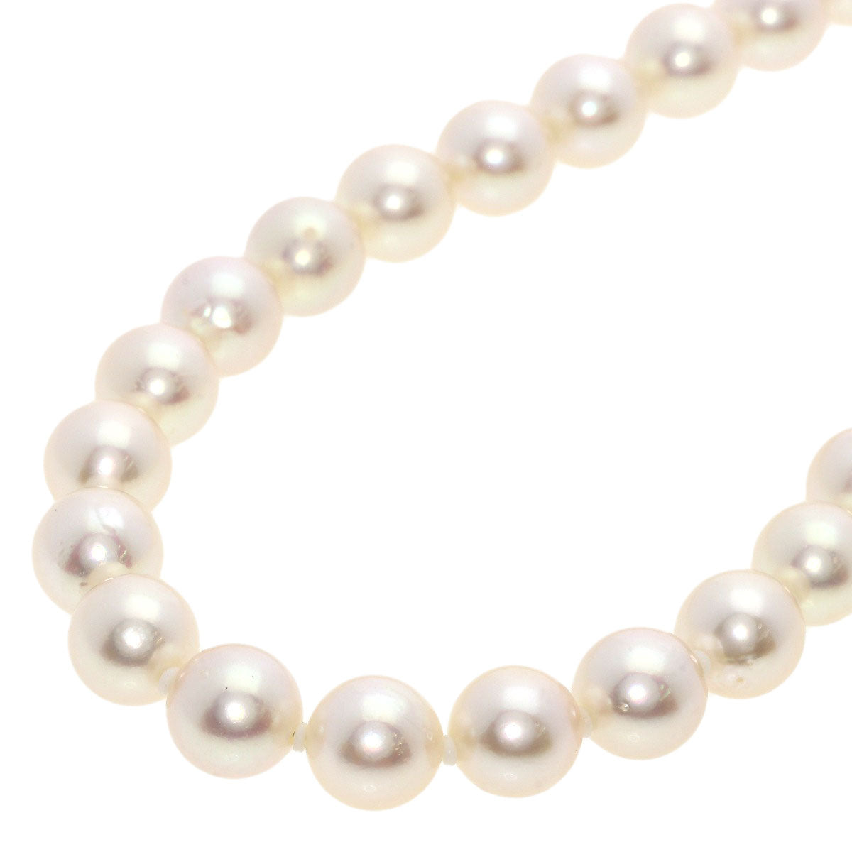 Akoya pearl necklace, ring and earring set of 3 Ring Silver  44.9g　Ladies