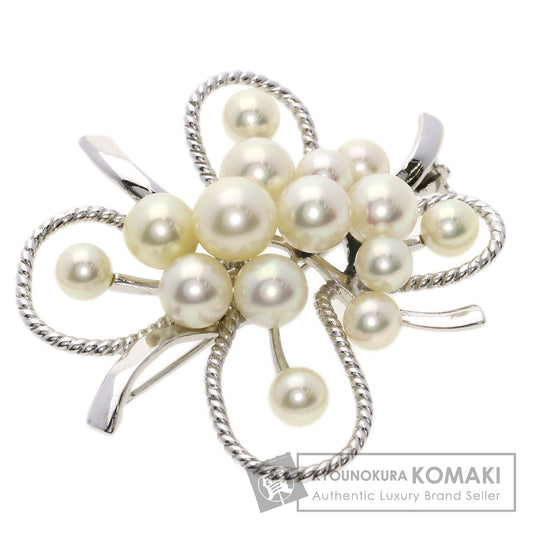 MIKIMOTO   Brooch Akoya pearl Pearl K14 White Gold Ladies