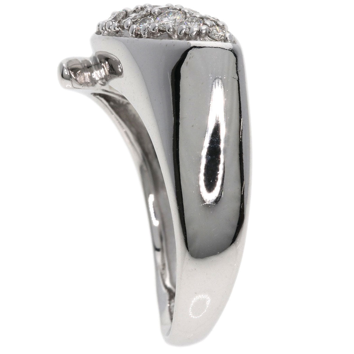 0.34ct Diamond Ring K18 White Gold  5.7g　Ladies