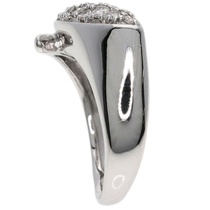 0.34ct Diamond Ring K18 White Gold  5.7g　Ladies