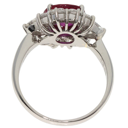 2.53ct Ruby  Diamond Ring Platinum PT900  6.9g　Ladies