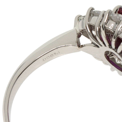 2.53ct Ruby  Diamond Ring Platinum PT900  6.9g　Ladies