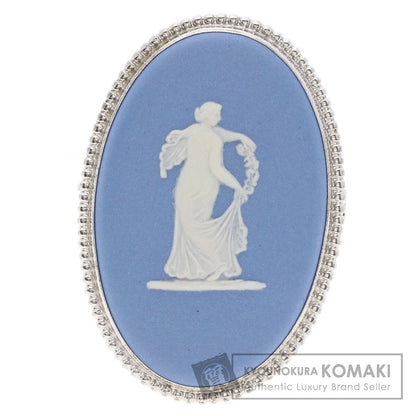 WEDGWOOD Jasper Brooch Silver Ladies [Used]