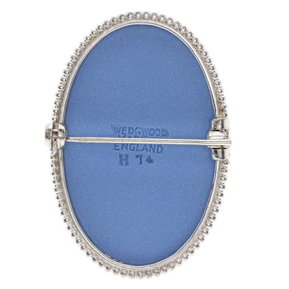 WEDGWOOD Jasper Brooch Silver Ladies [Used]