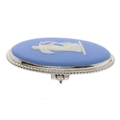 WEDGWOOD Jasper Brooch Silver Ladies [Used]