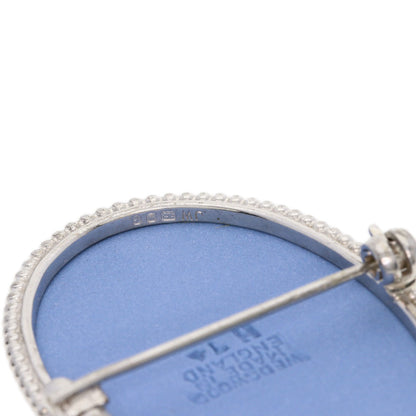 WEDGWOOD Jasper Brooch Silver Ladies [Used]