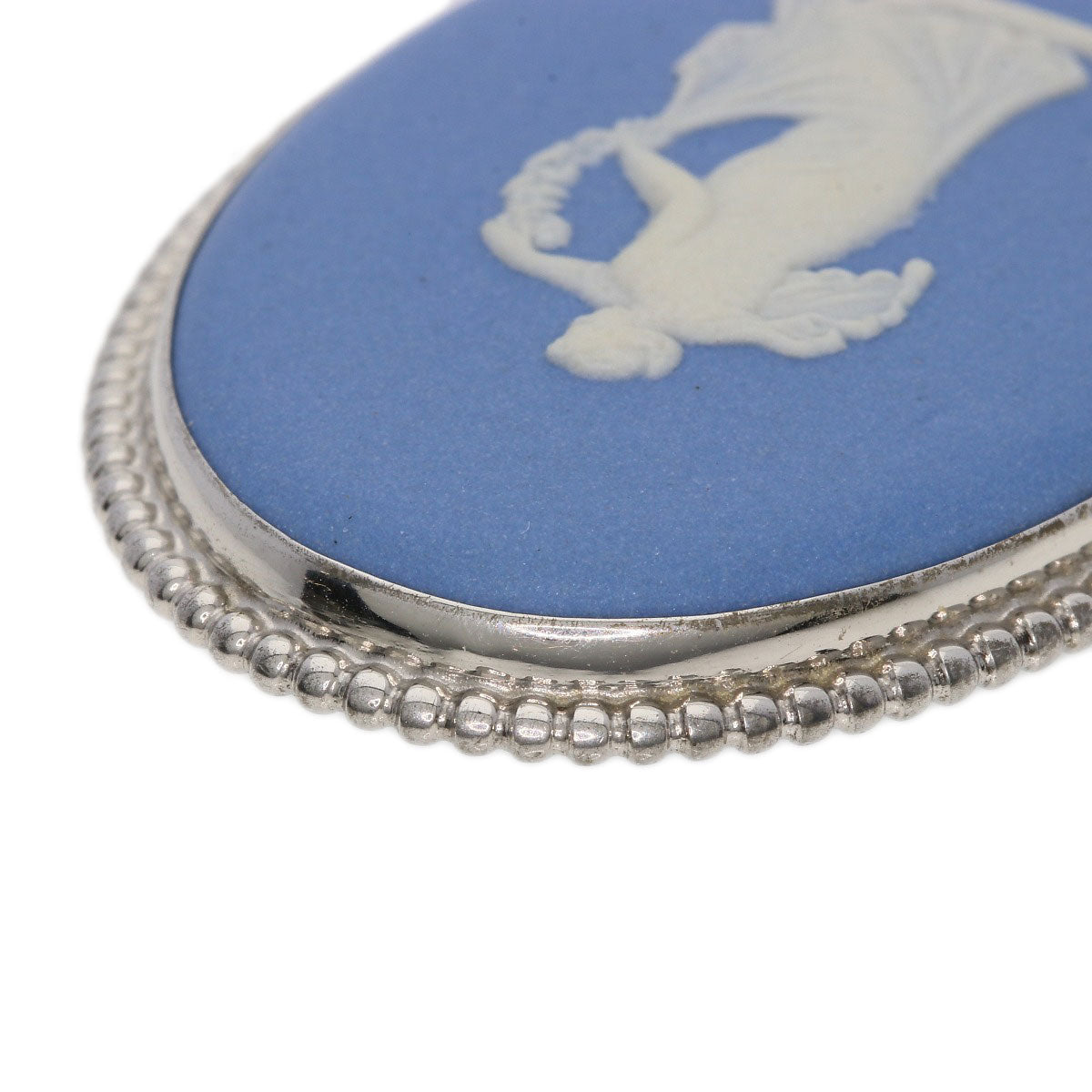 WEDGWOOD Jasper Brooch Silver Ladies [Used]