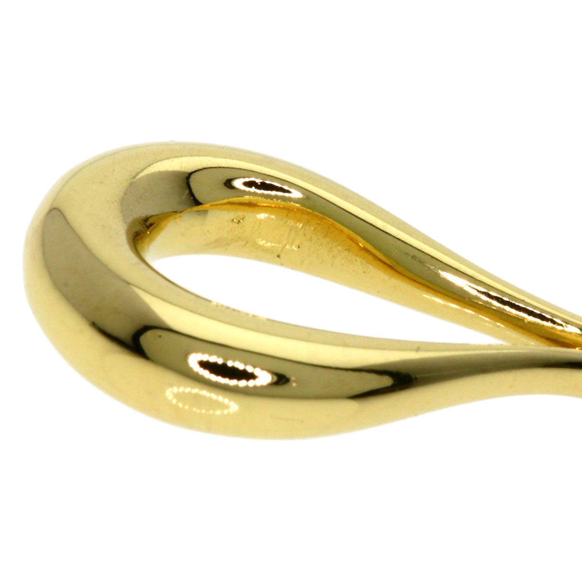 TIFFANY&Co. Teardrop Open Necklace K18 Yellow Gold Ladies [Used]