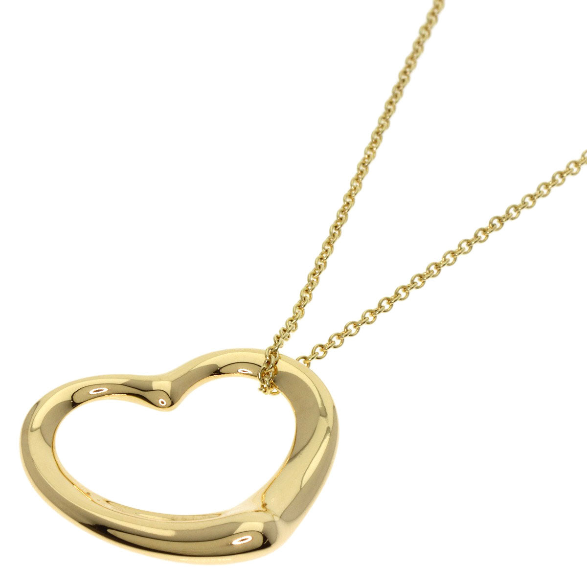 TIFFANY&Co.   Necklace Open heart K18 Yellow Gold Ladies