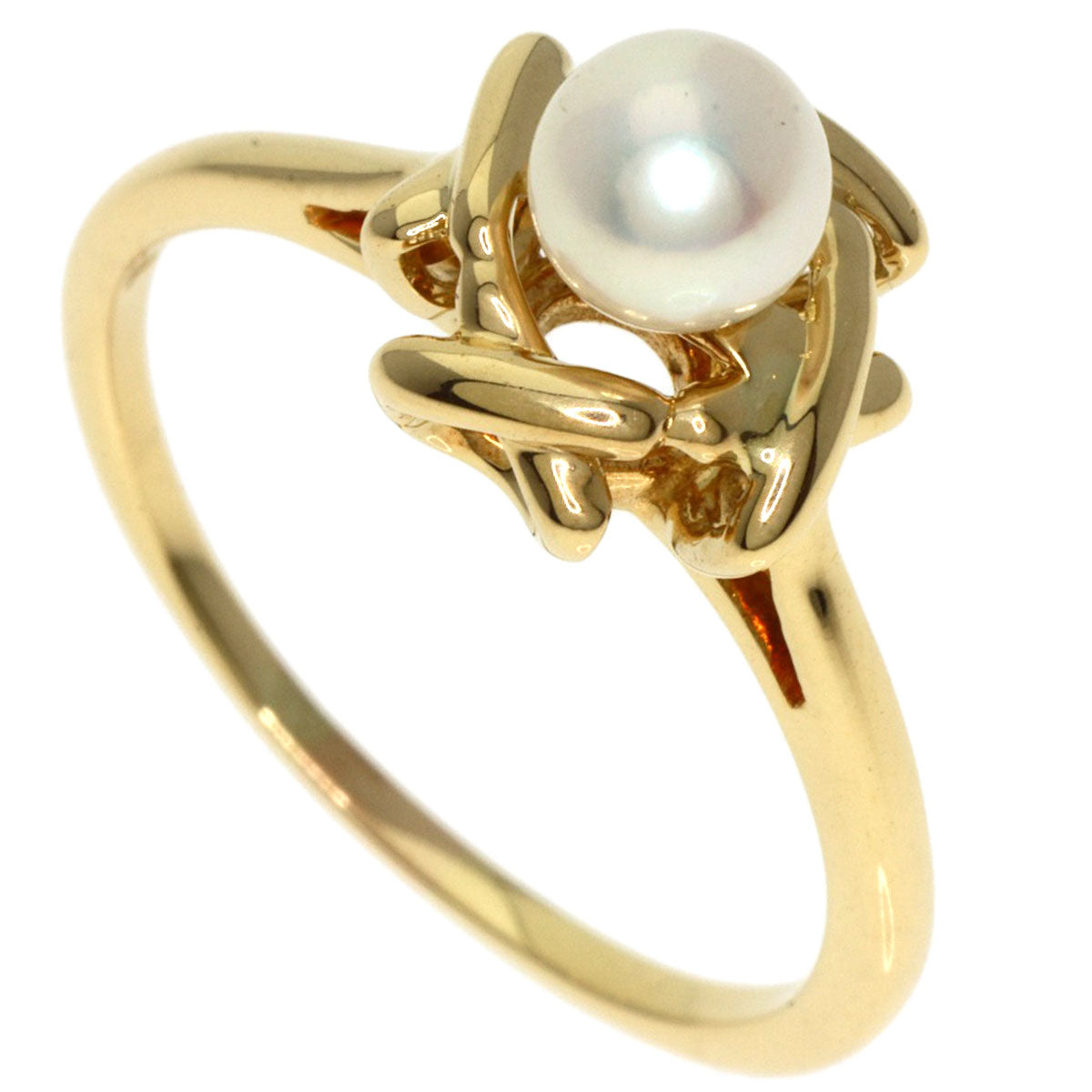 TIFFANY&Co. Pearl Pearl Ring K18 Yellow Gold Ladies [Used]