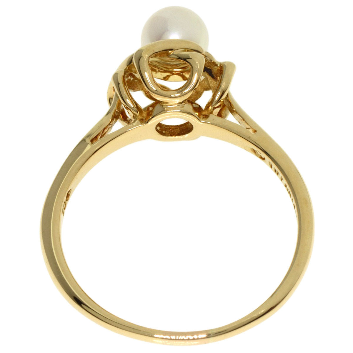 TIFFANY&Co. Pearl Pearl Ring K18 Yellow Gold Ladies [Used]
