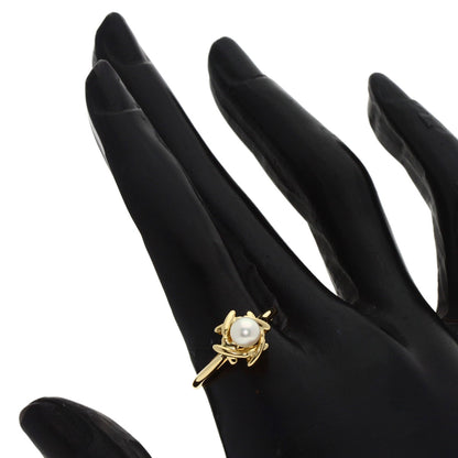 TIFFANY&Co. Pearl Pearl Ring K18 Yellow Gold Ladies [Used]
