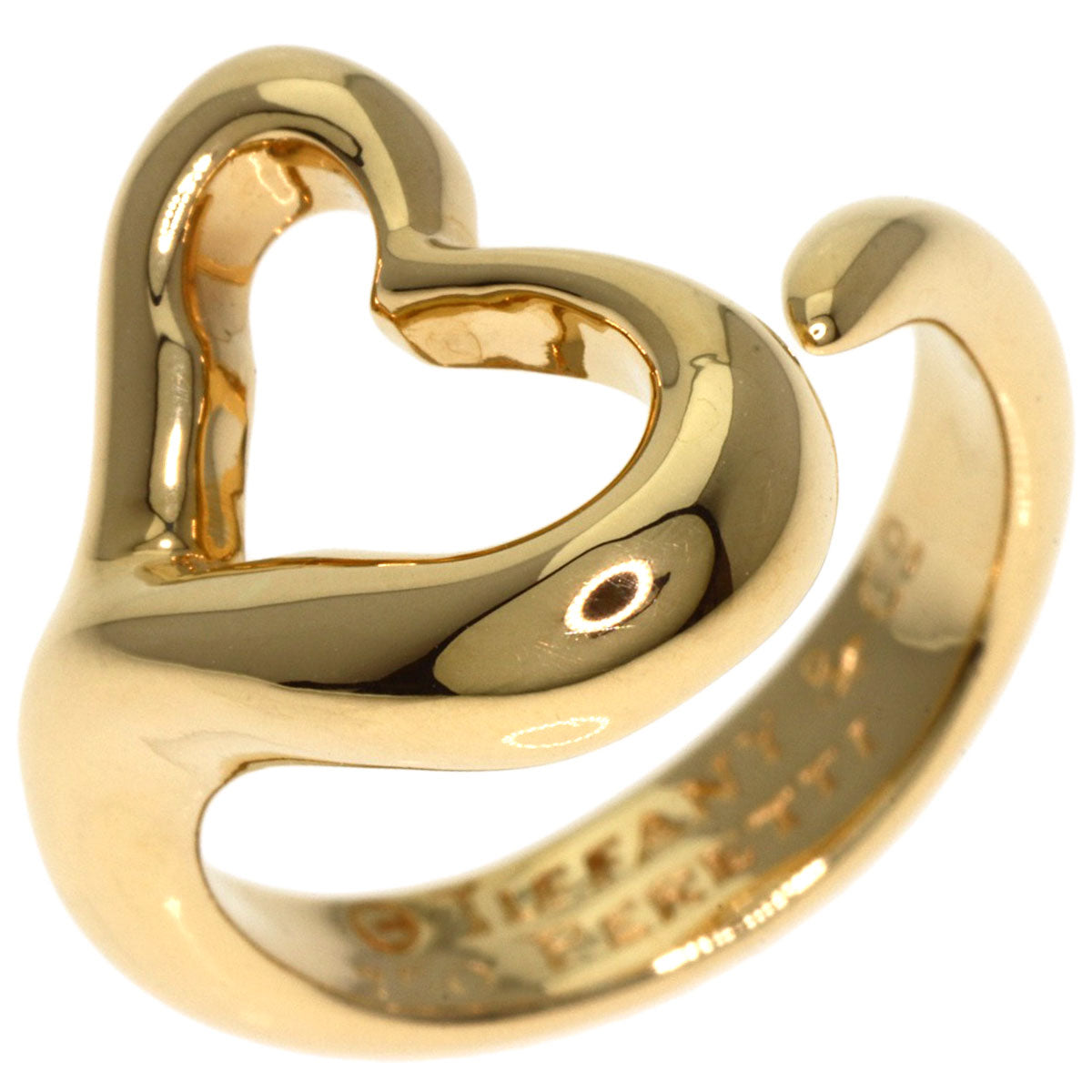 TIFFANY&Co.   Ring Open heart K18 Yellow Gold Ladies