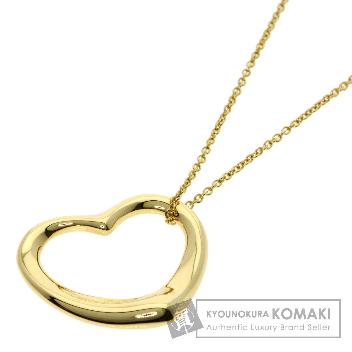 TIFFANY&Co.   Necklace Open heart K18 Yellow Gold Ladies