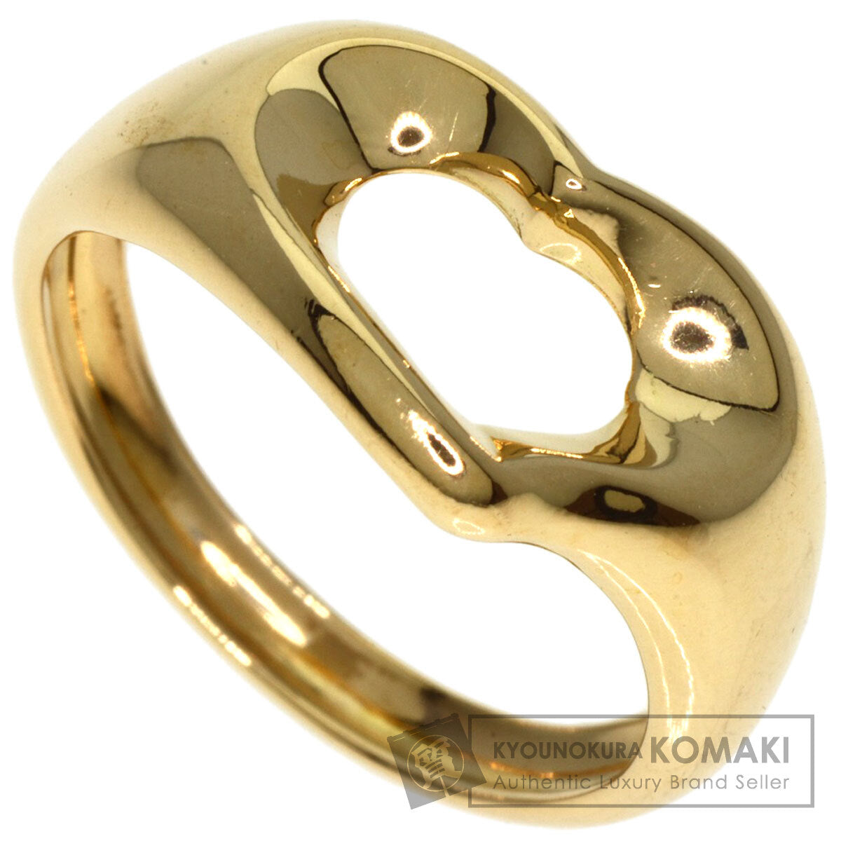 TIFFANY&Co.   Ring Open heart K18 Yellow Gold Ladies