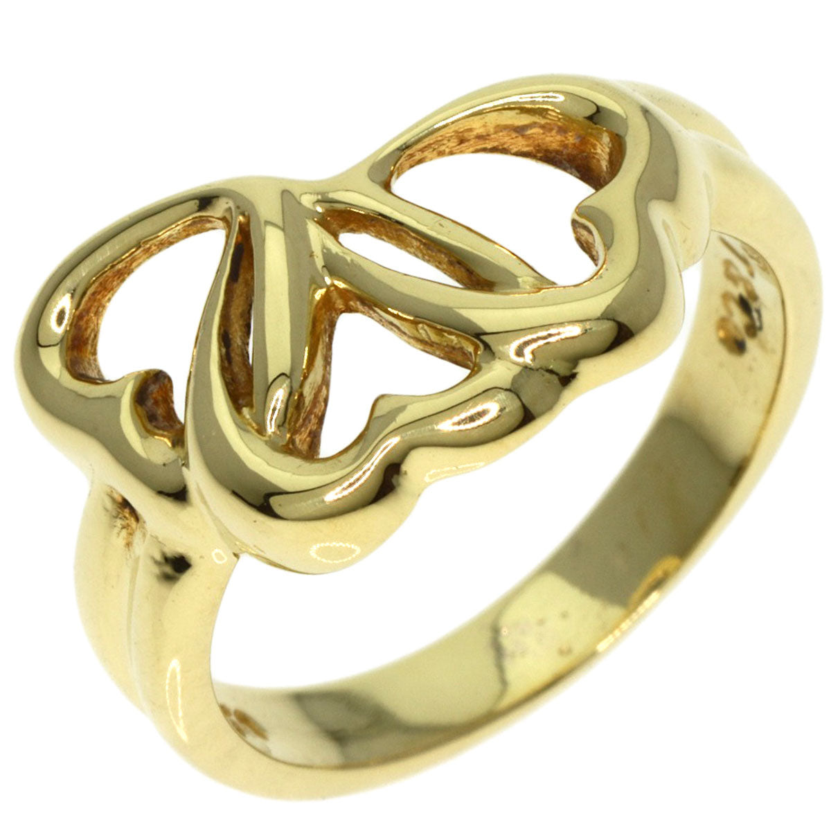 TIFFANY&Co.   Ring Triple heart K18 Yellow Gold Ladies