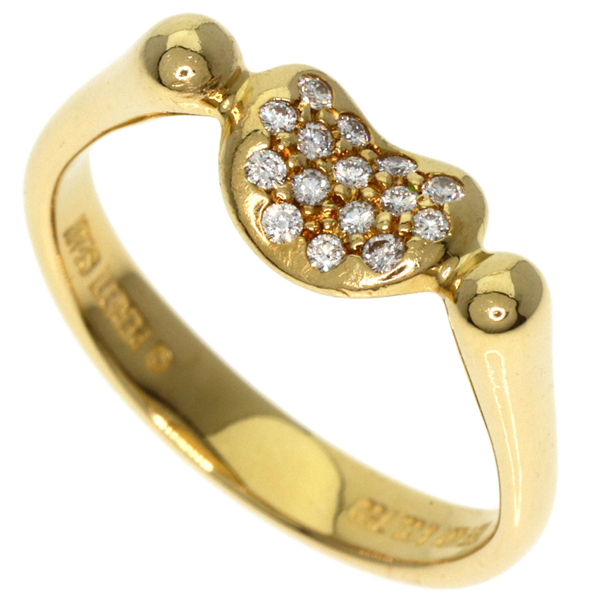 TIFFANY&Co.   Ring Bean Diamond K18 Yellow Gold Ladies