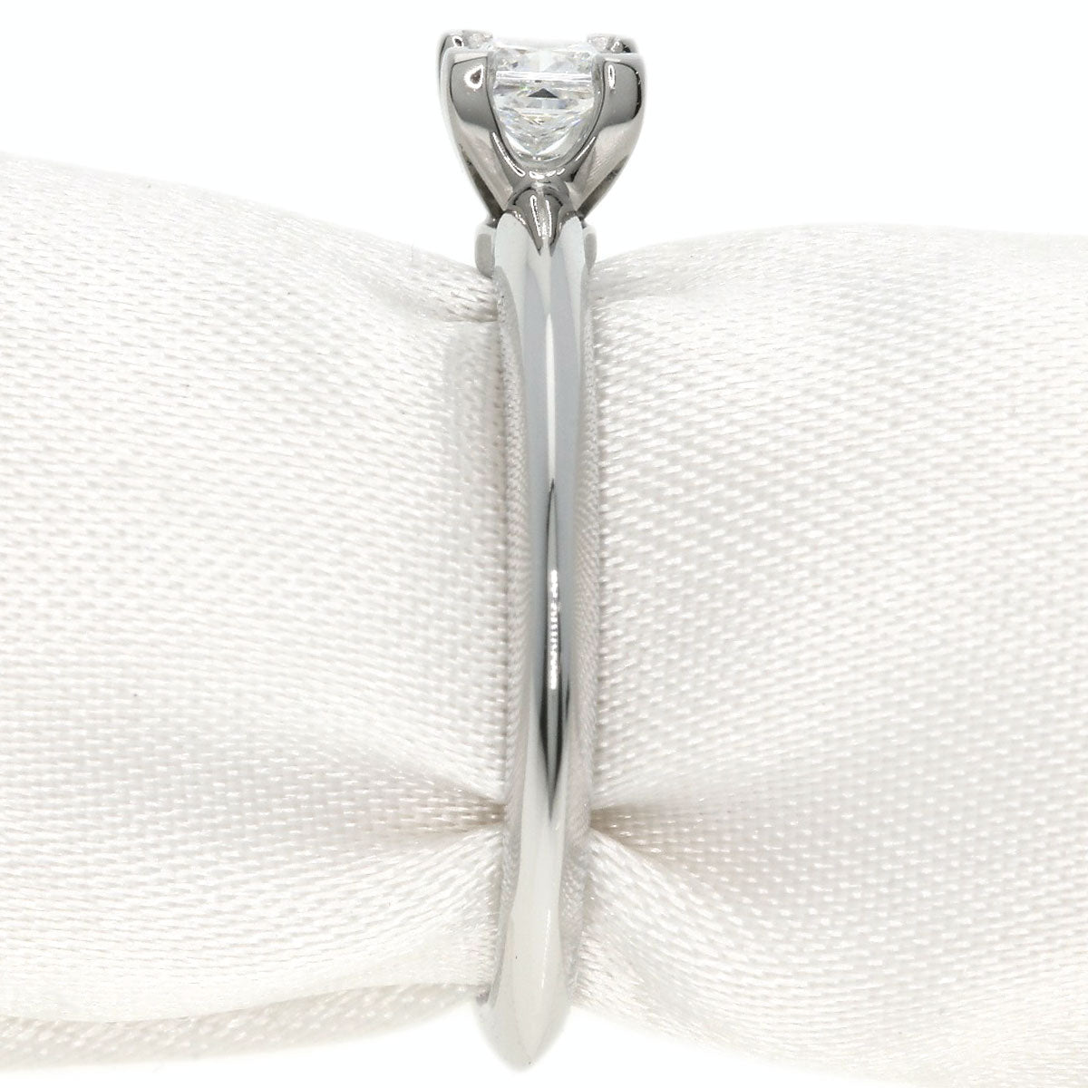 TIFFANY&Co.   Ring Square Princess Diamond Knife Edge Platinum PT950 Ladies