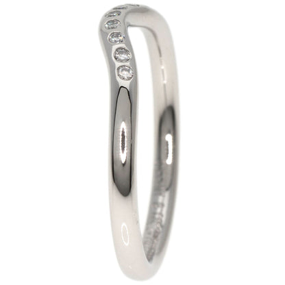 TIFFANY&Co.   Ring Curved band Diamond Platinum PT950 Ladies