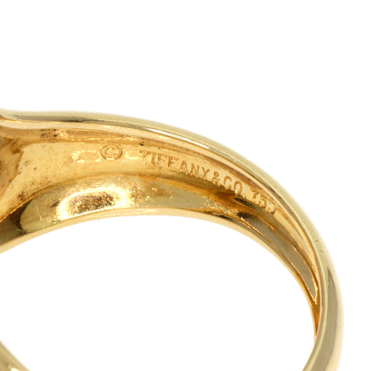 TIFFANY&Co.   Ring Open heart K18 Yellow Gold Ladies